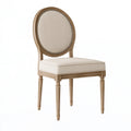 Chaise de salle à manger 50 x 55 x 100 cm en bois beige style classique